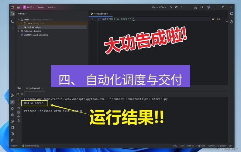 helloworld翻译下载 四、 自动化调度与交付