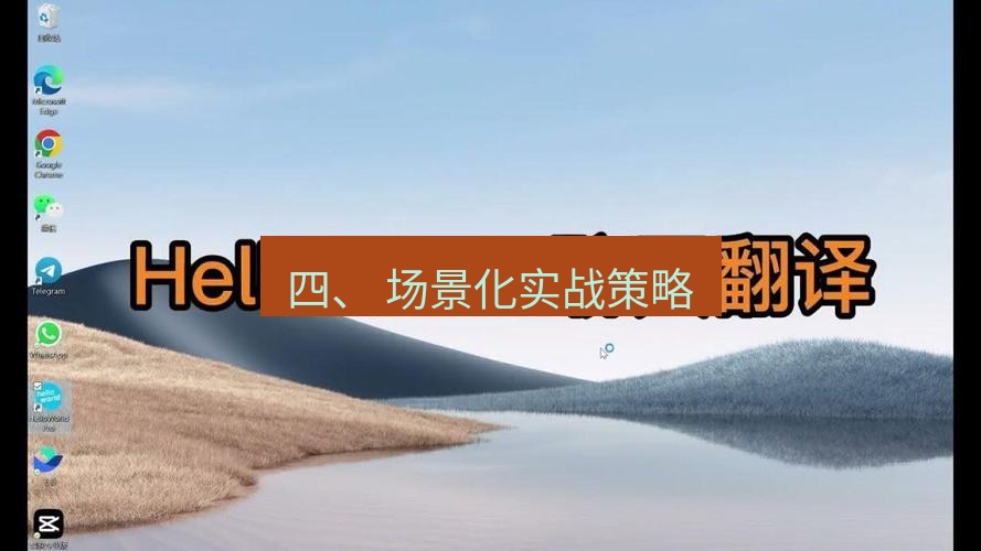 helloworld翻译下载 四、 场景化实战策略