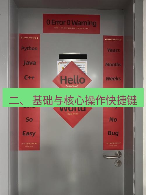 helloworld翻译下载 二、 基础与核心操作快捷键