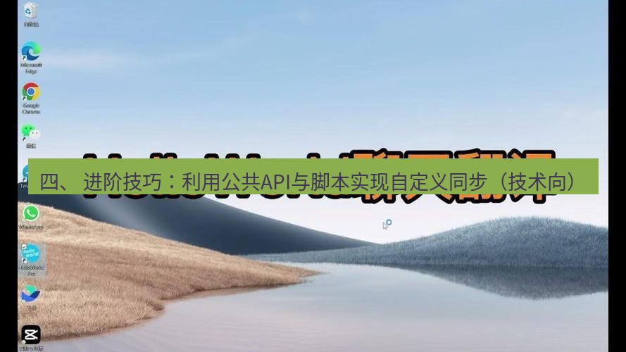 helloworld翻译下载 四、 进阶技巧：利用公共API与脚本实现自定义同步（技术向）