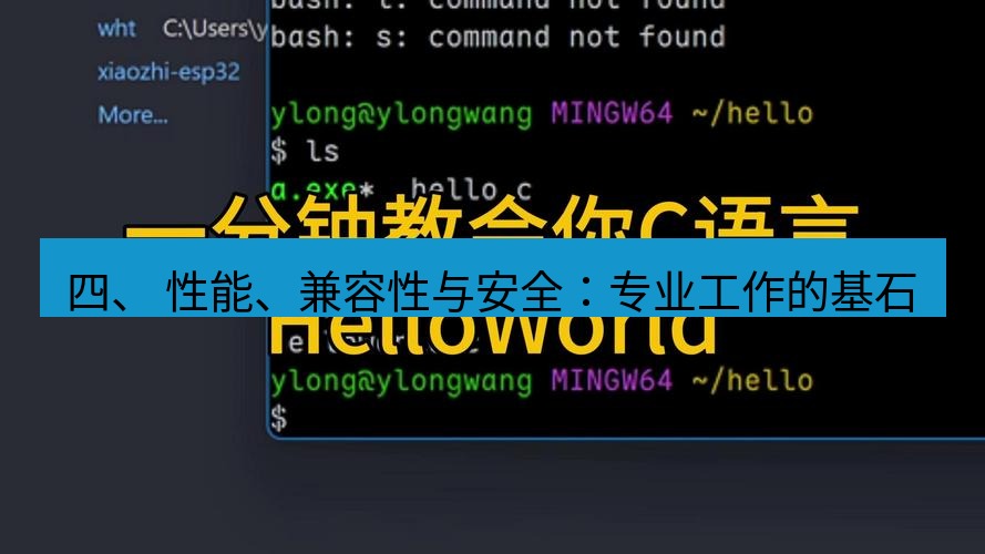 helloworld翻译下载 四、 性能、兼容性与安全：专业工作的基石