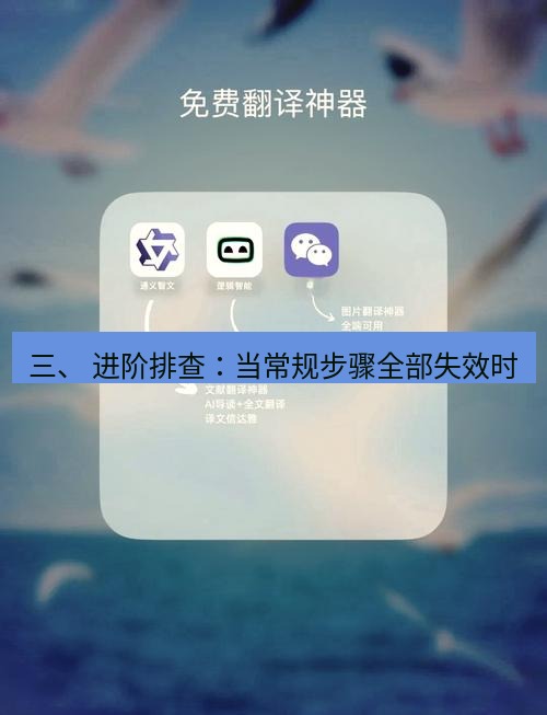 helloworld翻译下载 三、 进阶排查：当常规步骤全部失效时