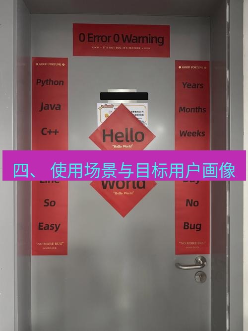 helloworld翻译下载 四、 使用场景与目标用户画像