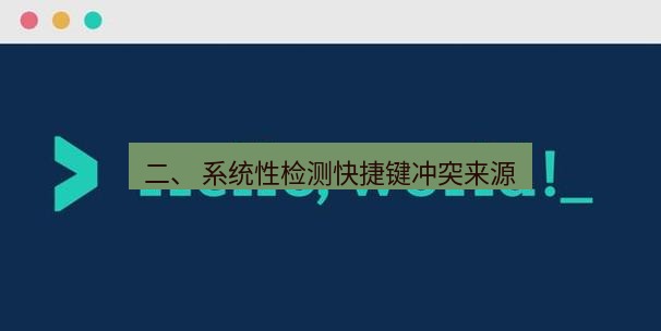 helloworld翻译下载 二、 系统性检测快捷键冲突来源