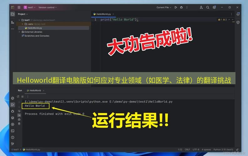 helloworld翻译下载 Helloworld翻译电脑版如何应对专业领域（如医学、法律）的翻译挑战