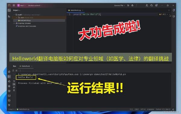 Helloworld翻译电脑版如何应对专业领域（如医学、法律）的翻译挑战