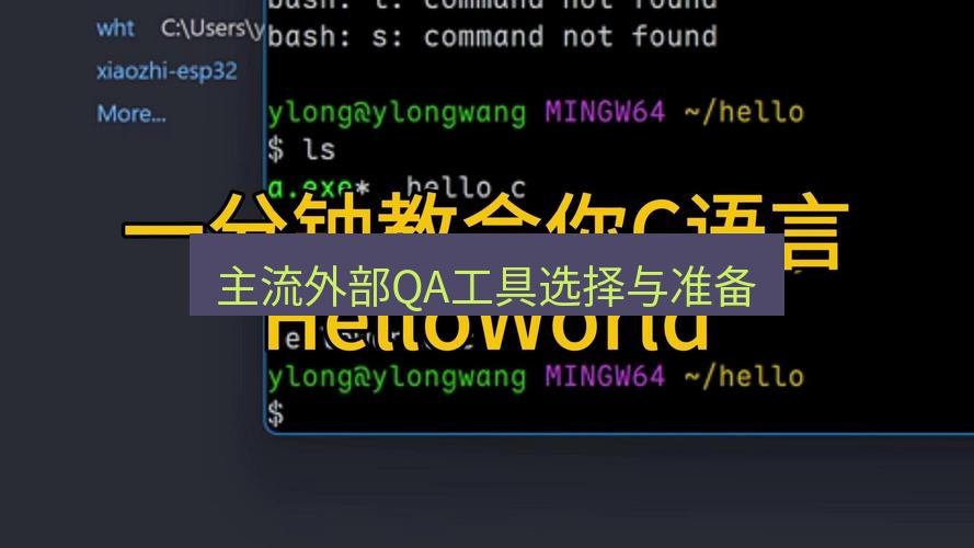 helloworld翻译下载 主流外部QA工具选择与准备