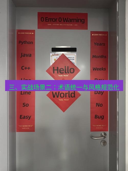 helloworld翻译下载 三、实战场景二：术语统一与风格规范化